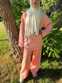 Linen twinset - Pink