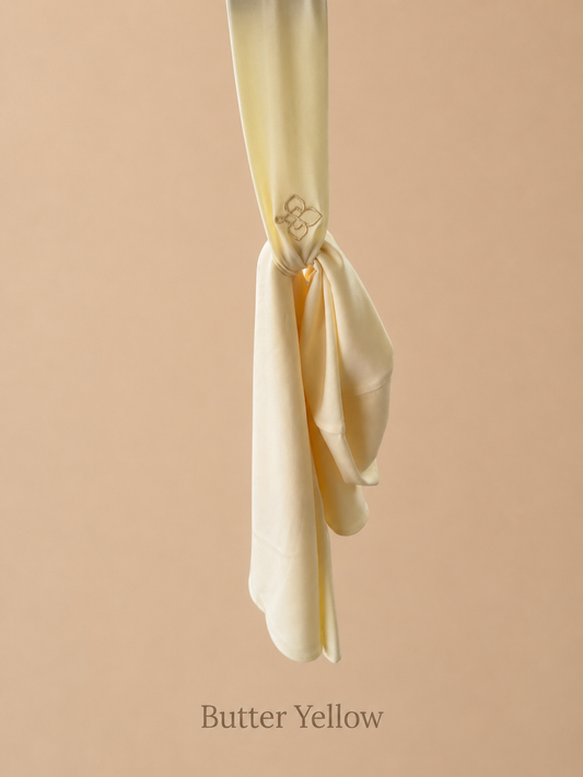 Premium Instant hijab - Butter Yellow